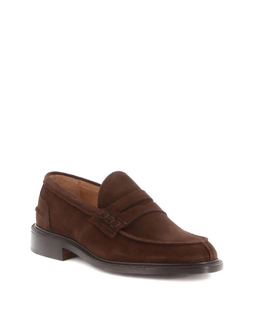 Tricker's Brown Suede Loafers for men