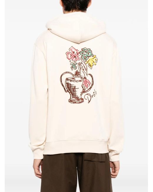 Drole de Monsieur White Vase Havana Hoodie for men