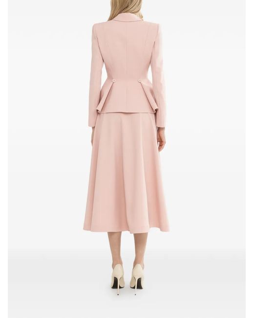 Nissa Pink Single-Breasted Blazer