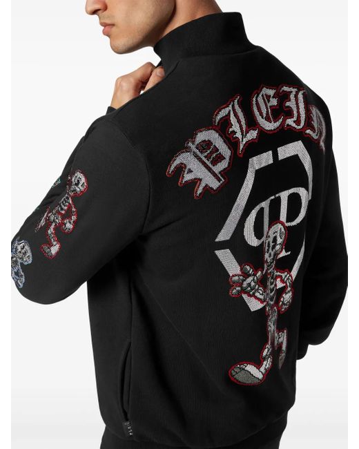 Philipp Plein Trainingspak Met Skelet Applicatie in het Black voor heren