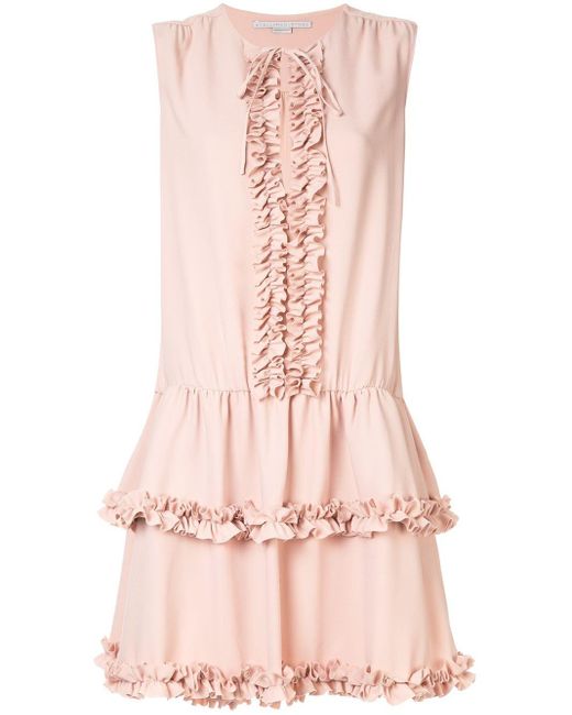 Stella McCartney Pink Ruffled Trim Dress
