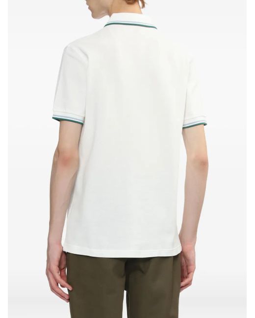 Fred Perry White Twin Tipped Shirt for men