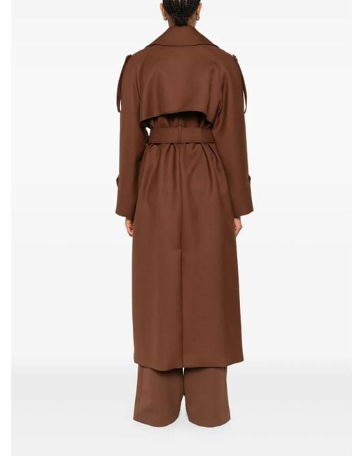 Gabardina con cinturón Patrizia Pepe de color Brown