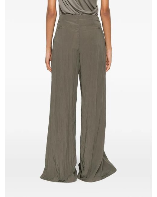Psophia Green Tie-Waist Palazzo Pants