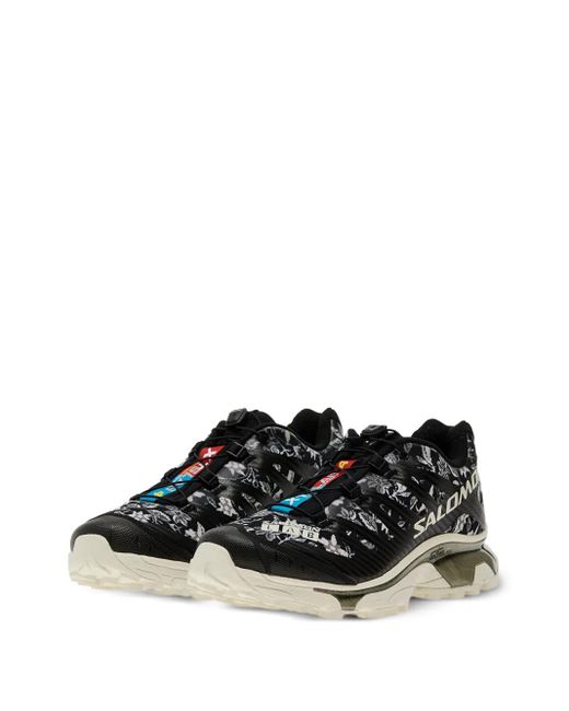 Salomon Black Advanced Xt-Needlepoint Floral-Print Sneakers for men