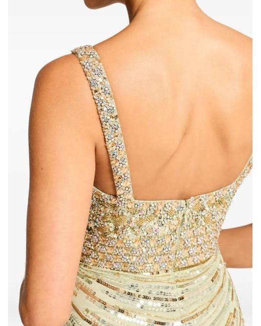 Jenny Packham Metallic Elixir Sequin-Embellished Maxi Dress