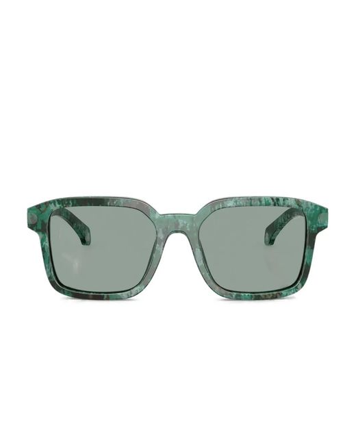 Moncler Green Square-Frame Sunglasses