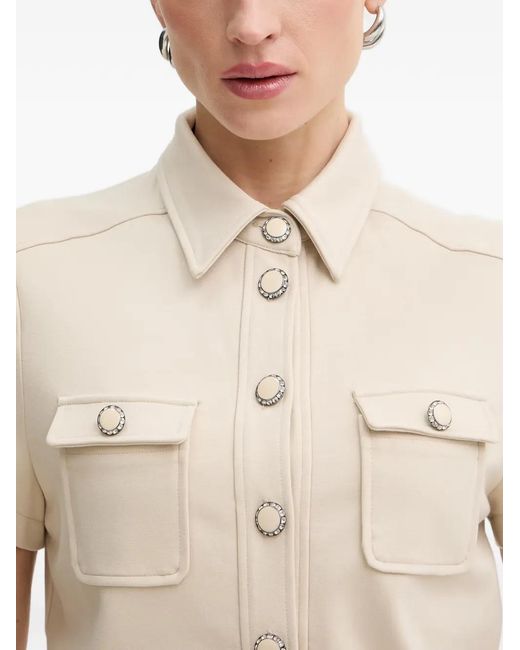 Guess Natural Olga Flap-Pocket Buttoned Shirt