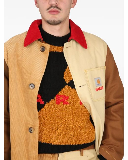 Wool and Silk Pull Marni pour homme en coloris Black