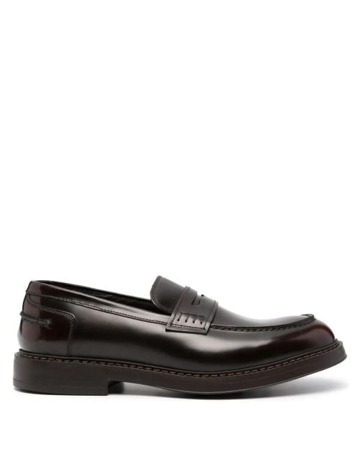 Doucal's Loafer Mit Runder Kappe in Black für Herren