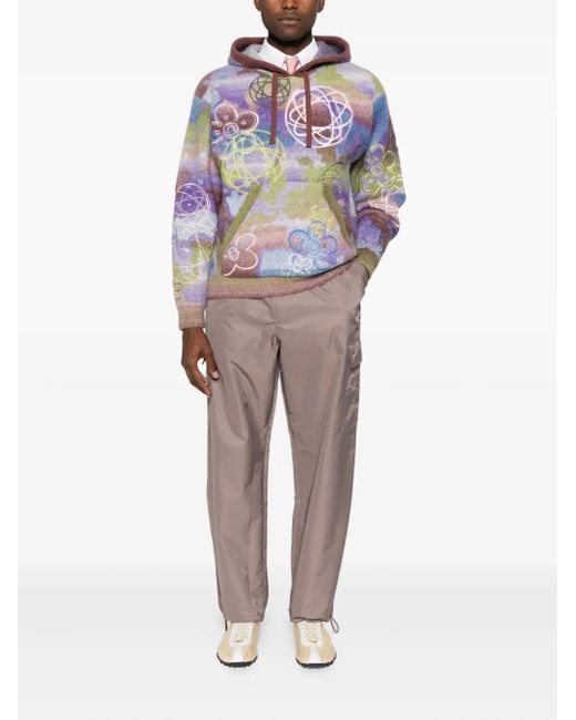 KENZO Gray Cargo-Pocket Pants for men