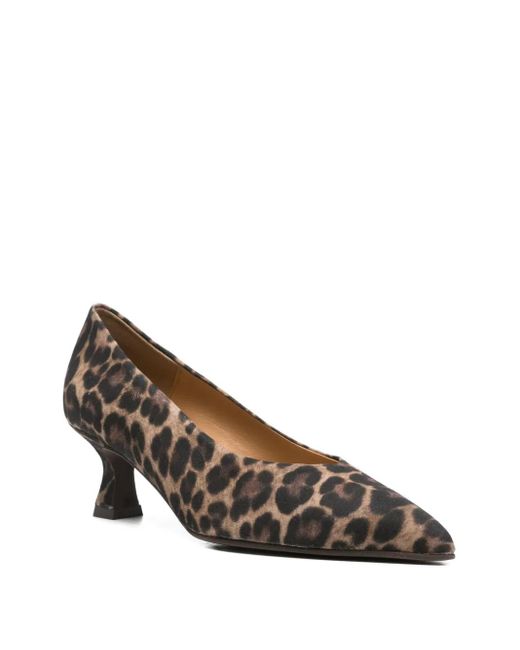 Pedro Miralles Brown 60Mm Leopard-Print Pointed-Toe Pumps
