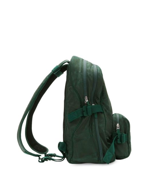 Burberry Green Checked Jacquard Backpack for men