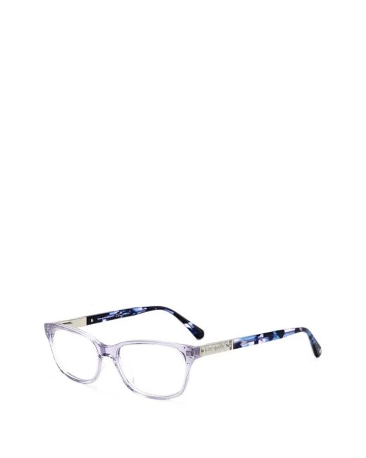 Kate Spade White Hazen Rectangle-Frame Glasses