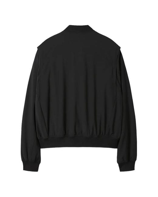 TONYWACK Black Patch-Pocket Bomber Jacket for men
