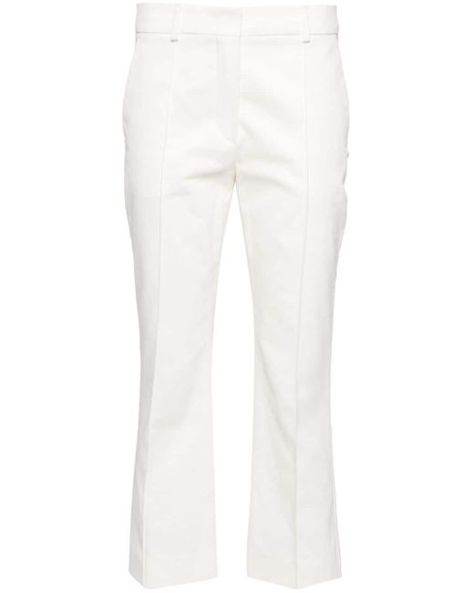 Pantaloni crop a vita media di Sportmax in White