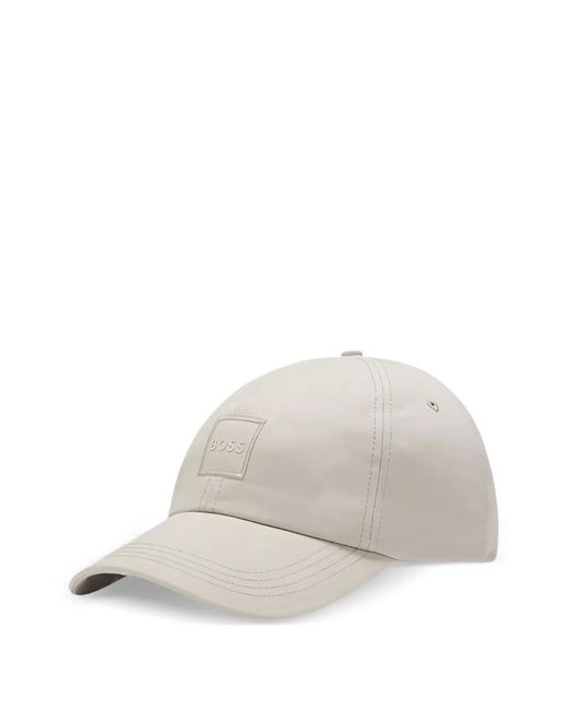 Boss White Derrel Square-Patch Cap for men