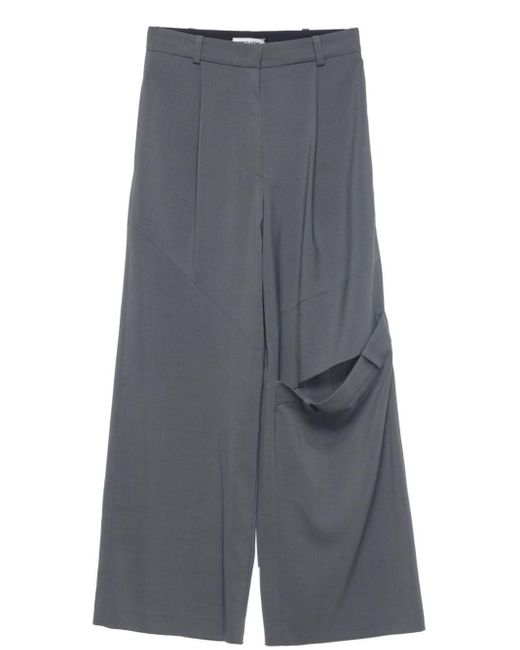 Pantalon palazzo Wild Folding Low Classic en coloris Gray