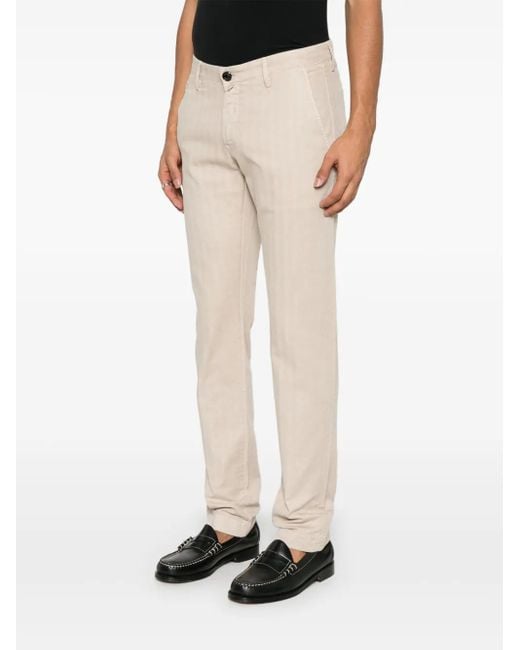 Jacob Cohen Natural Bobby Trousers for men