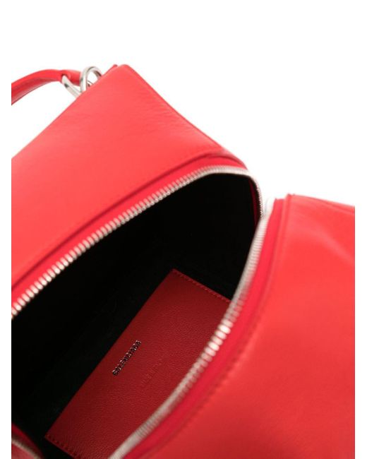 Balenciaga Red Small 4x4 Leather Tote Bag
