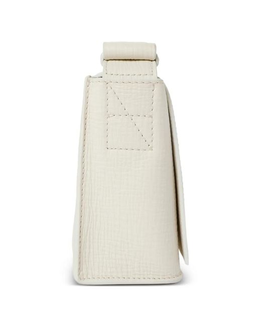 Studio Nicholson White Sac Porté Épaule À Fini Grainé Meshi