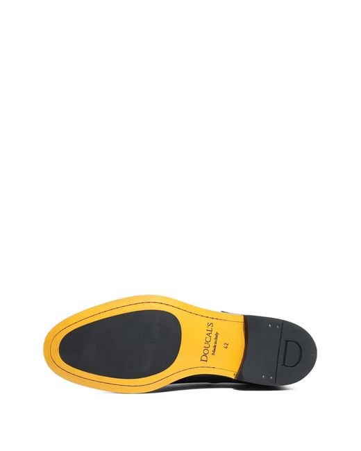 Derby Stringate di Doucal's in Black da Uomo
