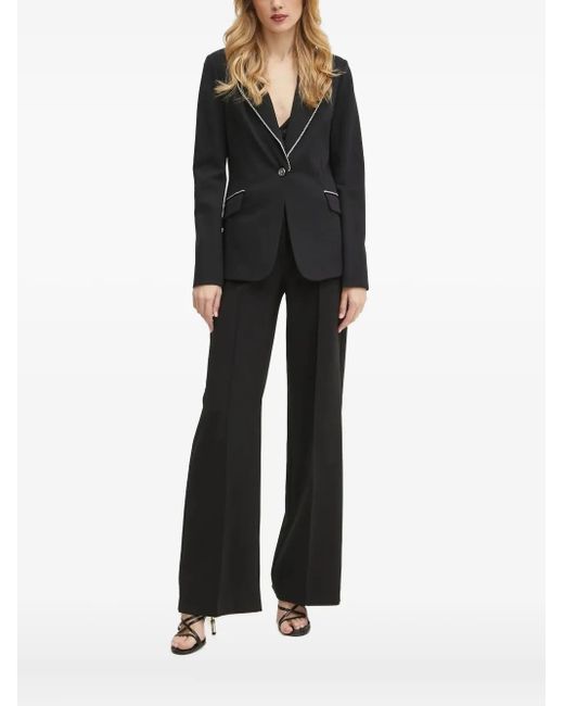 Guess Black Chain-Trimmed Blazer