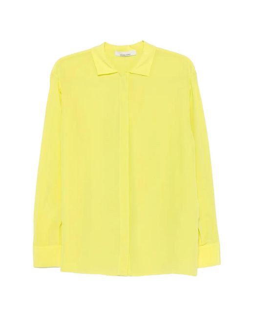 Liviana Conti Yellow Buttoned Long-Sleeve Shirt