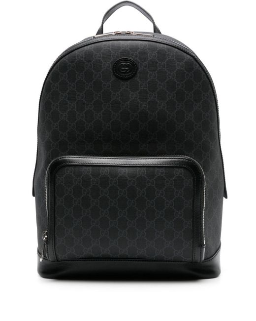 Gucci Gray GG Supreme Canvas Backpack for men