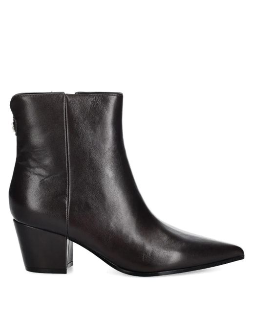 Guess Black 5Mm Halisa Leather Ankle Boots