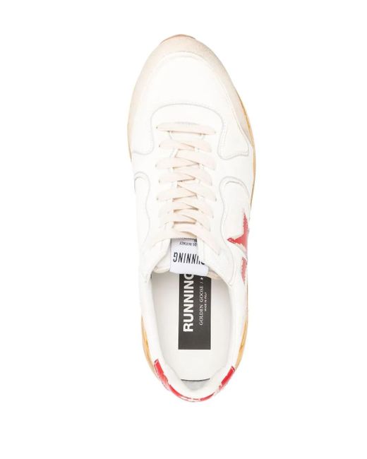 Golden Goose Deluxe Brand Pink Canvas And Leather Sneakers for men