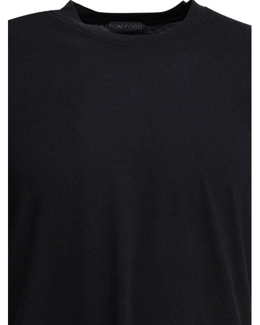 Tom Ford Black Crew-Neck T-Shirt for men