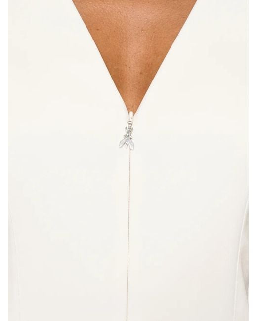 Patrizia Pepe White Robe À Col V