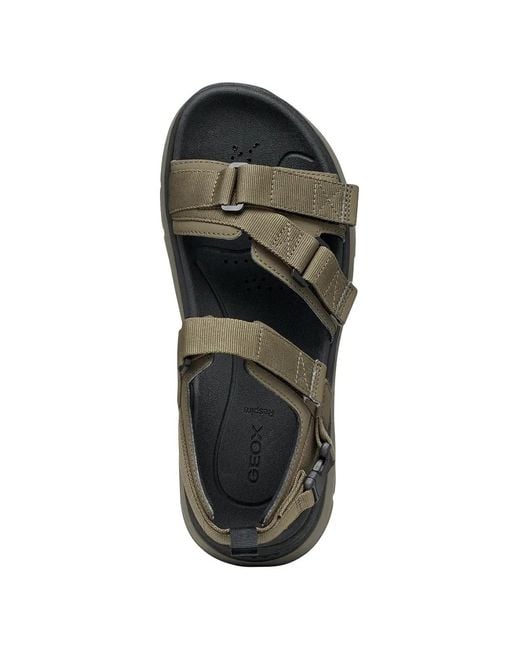 Geox Green Touch-Strap Buckle-Fastening Sandals for men