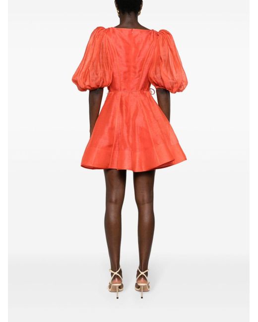 Zimmermann Orange Tranquility Flip Mini Dress