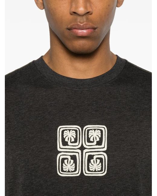 Vissla Black Logo-Print Short-Sleeve T-Shirt for men