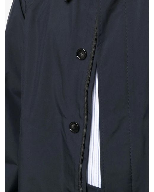 Woolrich Blue Fitted Shirt Jacket for men