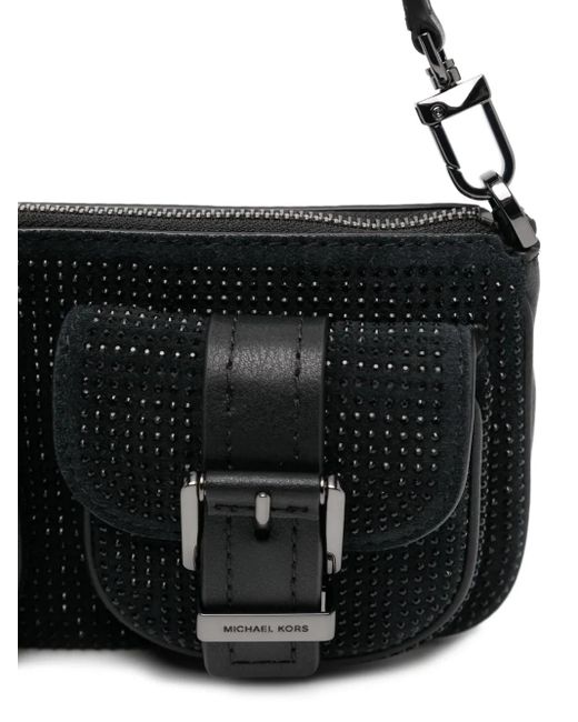 Michael Kors Black Petit Sac Porté Épaule En Daim Zoe