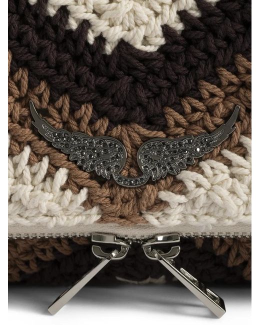 Zadig & Voltaire Multicolor Sac À Bandoulière Rock Macrame