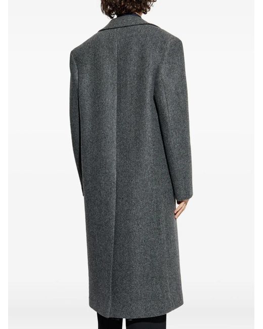 Jil Sander Gray Wool Coat for men