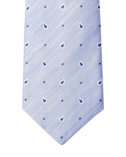 Hackett White Paisley-Pattern Tie for men
