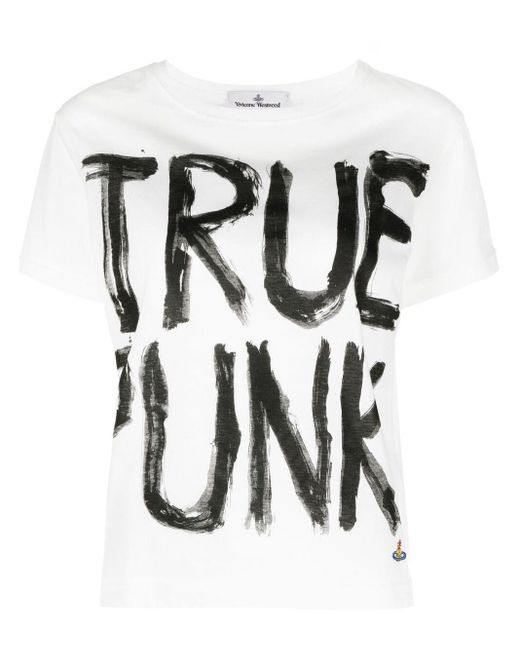 T-shirt True Punk di Vivienne Westwood Anglomania in White