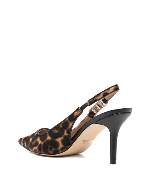 Guess Metallic 85Mm Slingback Leopard Pumps