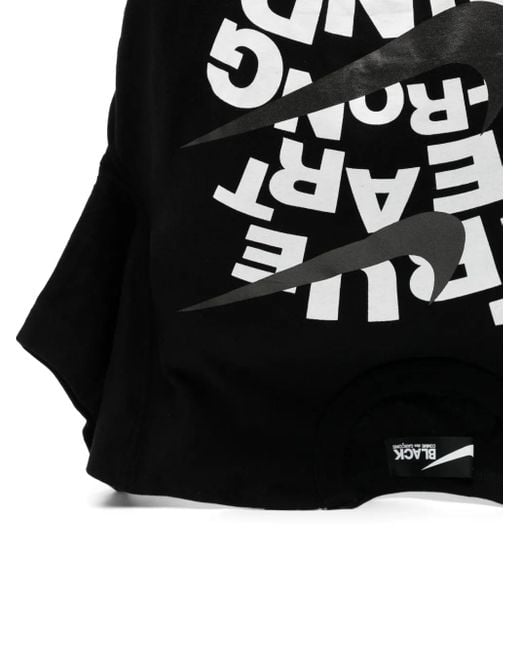 COMME DES GARÇON BLACK X Nike プリント ハンドバッグ Black