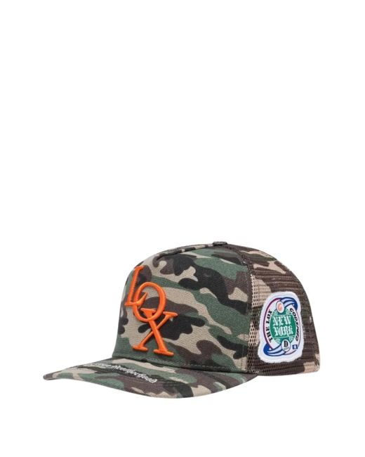 Godspeed Gray Camouflage-Print Trucker Cap Hat for men