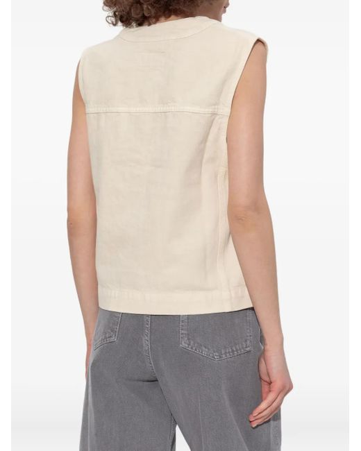 Lemaire Natural Button-Fastening Sleeveless Vest