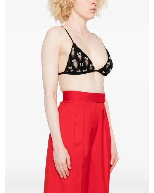Nissa Black Cropped Top