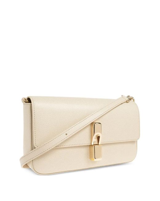 Furla Natural Leather Shoulder Bag