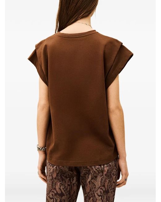 Ba&sh Brown Pio T-Shirt