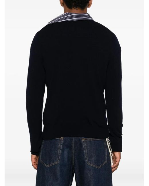 COMME DES GARÇONS PLAY Black Logo-Patch Cardigan